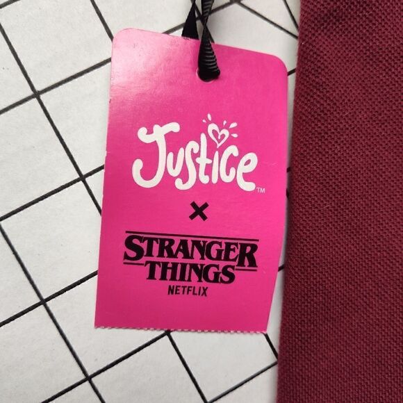 Justice Girls x Stranger Things Knit Pique Skirt NWT size 10/Medium - Picture 13 of 16